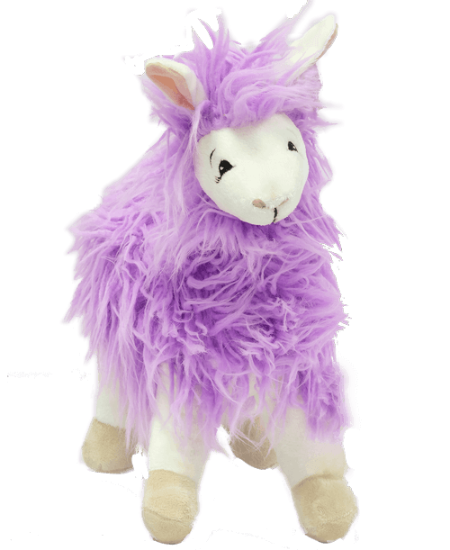 17 inch woolly purple plush llama