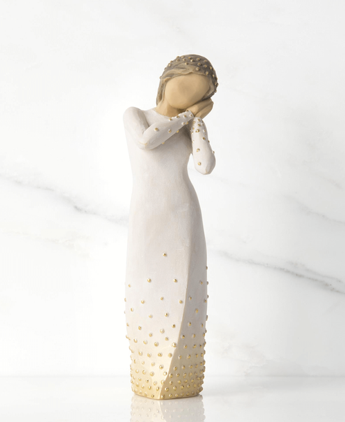 6.5 inch Wishing Figurine. inchA beautiful wish for you… inch Willow Tree® by Susan Lordi