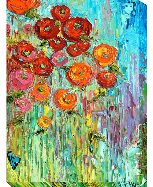 Transport yourself into nature with this stunning and vivid outdoor art piece. This unique and inspired artwork features bright, beautiful colors and is printed on canvas using giclee printing technology. Each piece is completely weather proof for year round enjoyment. Waterproof, UV protected, and gallery wrapped on vinyl stretcher bars, it can be placed in any outdoor location even with direct exposure to the elements. Hang this colorful piece on your patio, porch or even a fence and watch as your outdoor living space is transformed. <ul><li>All Weather, All Season Outdoor Canvas Art</li><li>UV Protected</li><li>Waterproof</li><li>Perfect for use indoors or outdoors</li><li>Hanging system design to withstand 60 mph winds</li></ul> 40 inch x 30 inch canvas size. Item OU-80636