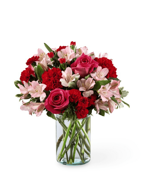 This bouquet is full of sweet sentiment for your favorite person and is a stunning gift to give your loved one for every occasion. 13 inchHx12 inchW