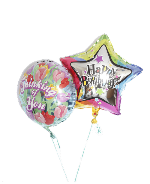 You choose the occasion and we'll add cheery mylar balloons to your gift (styles may vary).