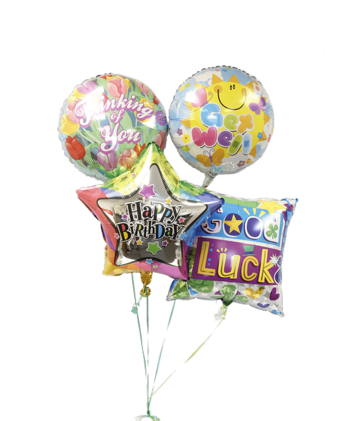 You choose the occasion and we'll add cheery mylar balloons to your gift (styles may vary). 