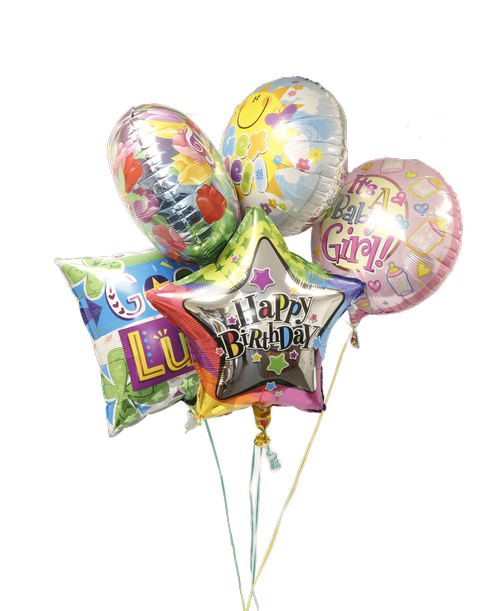 5 Mylar Balloons