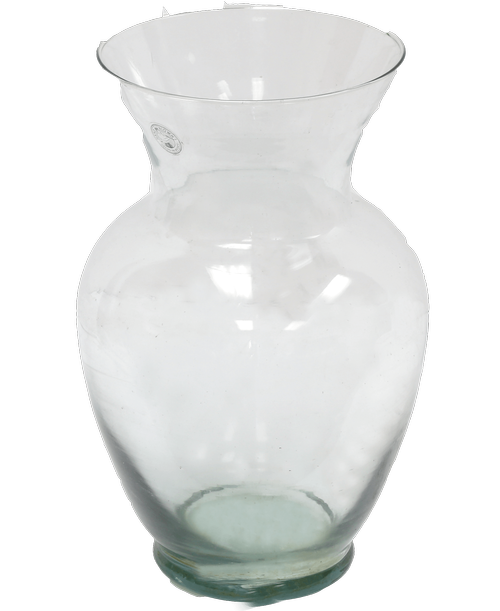 Large clear vase.